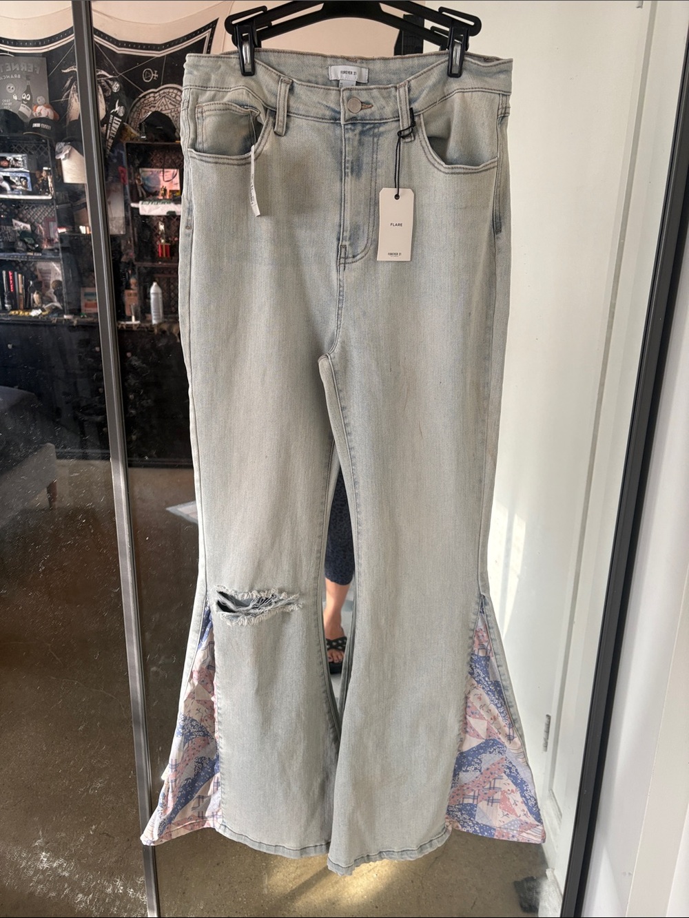 Patchwork Flare Jeans